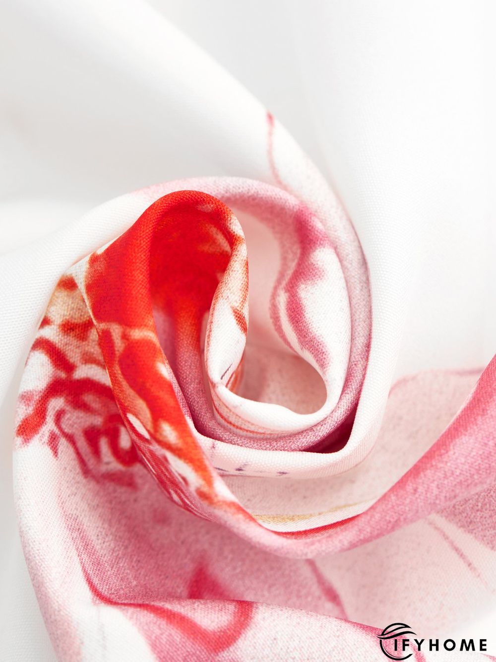 Casual Floral V Neck Short Sleeve Woven Dress | IFYHOME