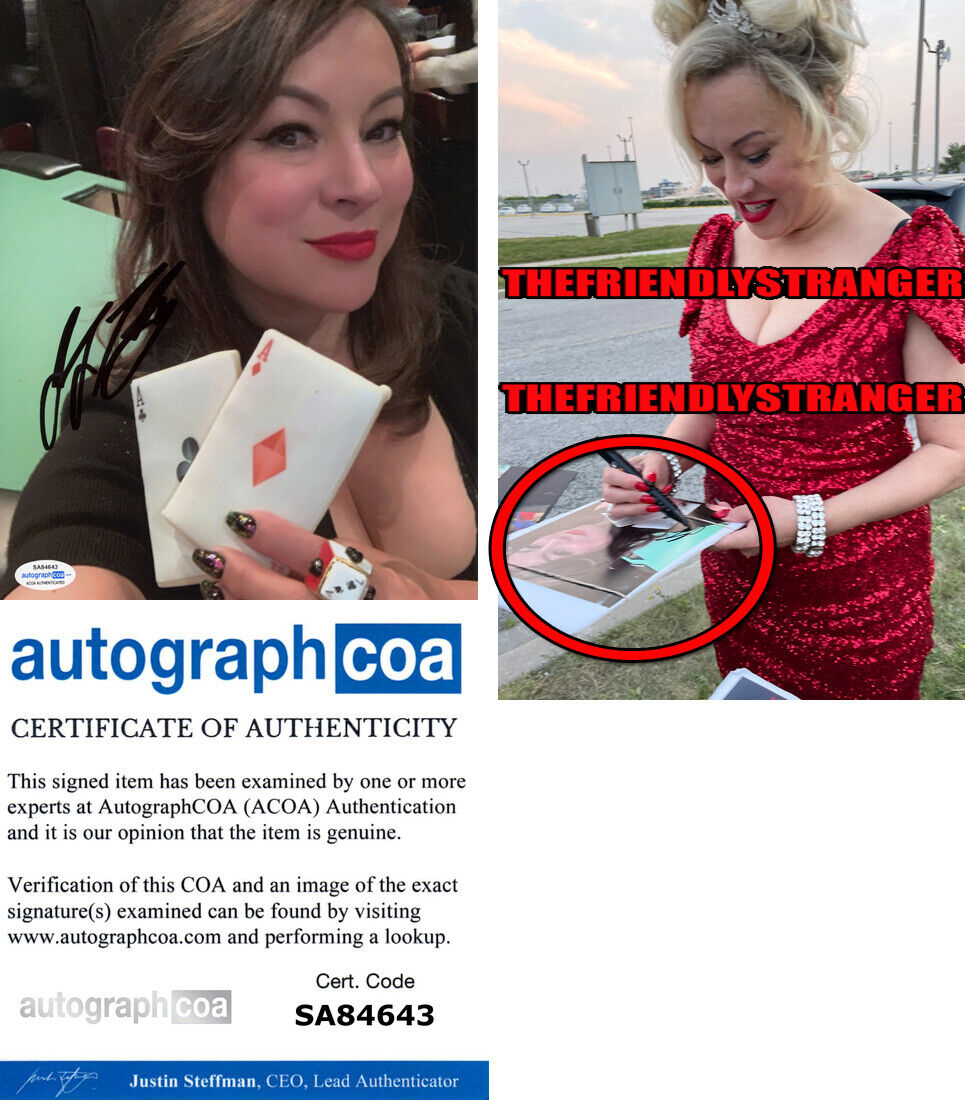 JENNIFER TILLY signed POKER