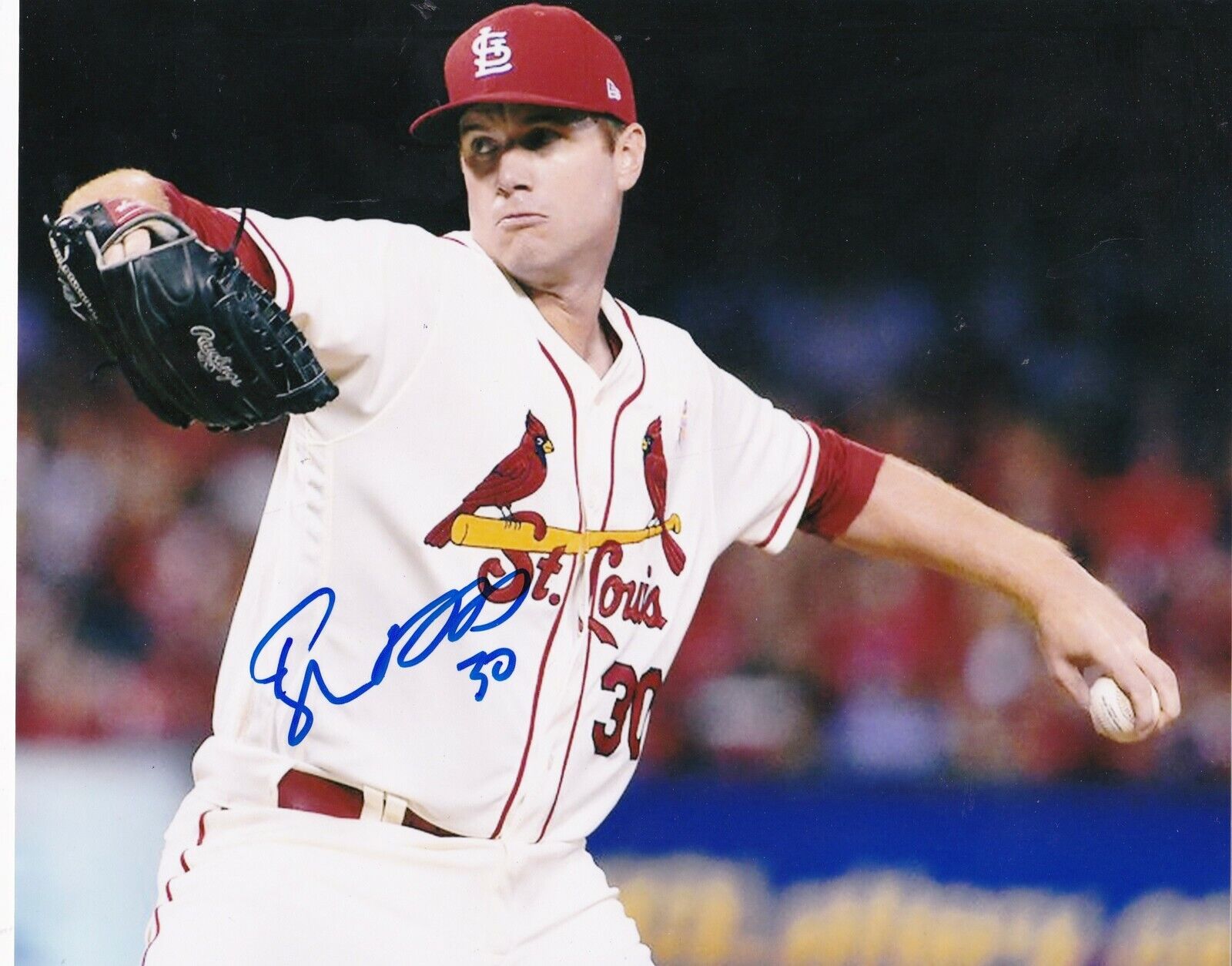 TYLER WEBB ST. LOUIS CARDINALS ACTION SIGNED 8x10