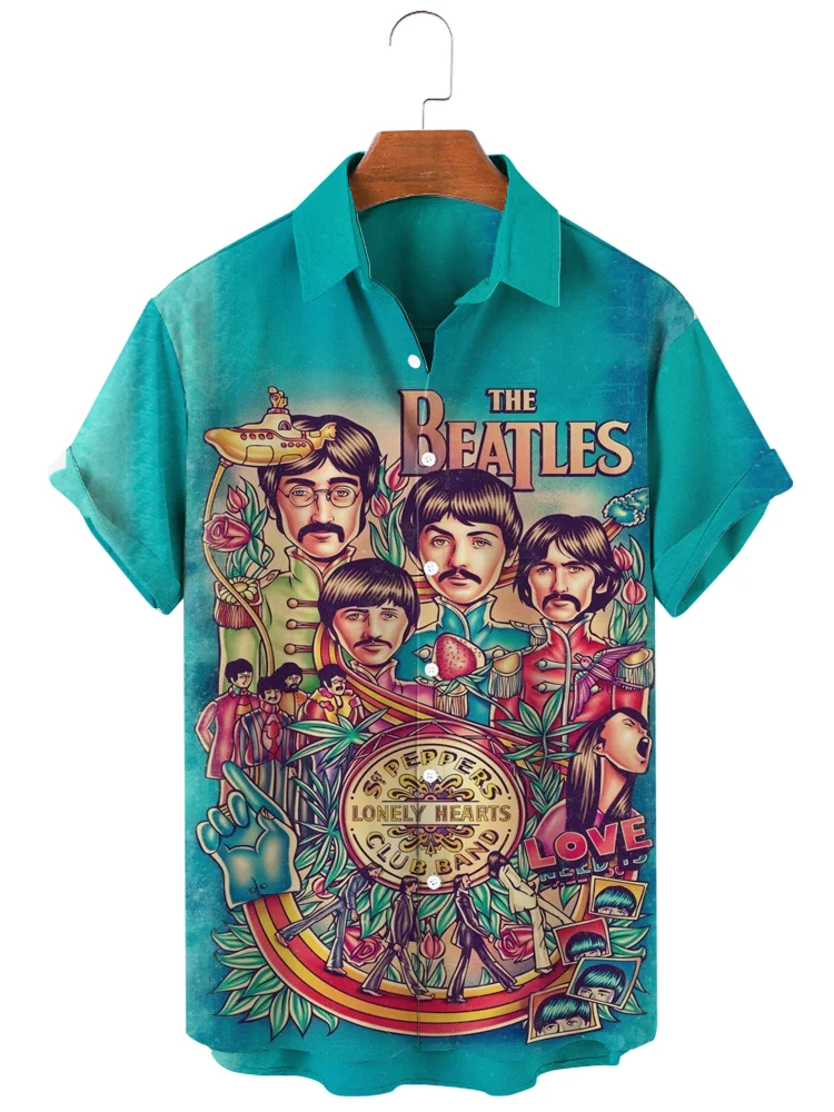 Teecade Teecade The Beatles Art Print Shirt