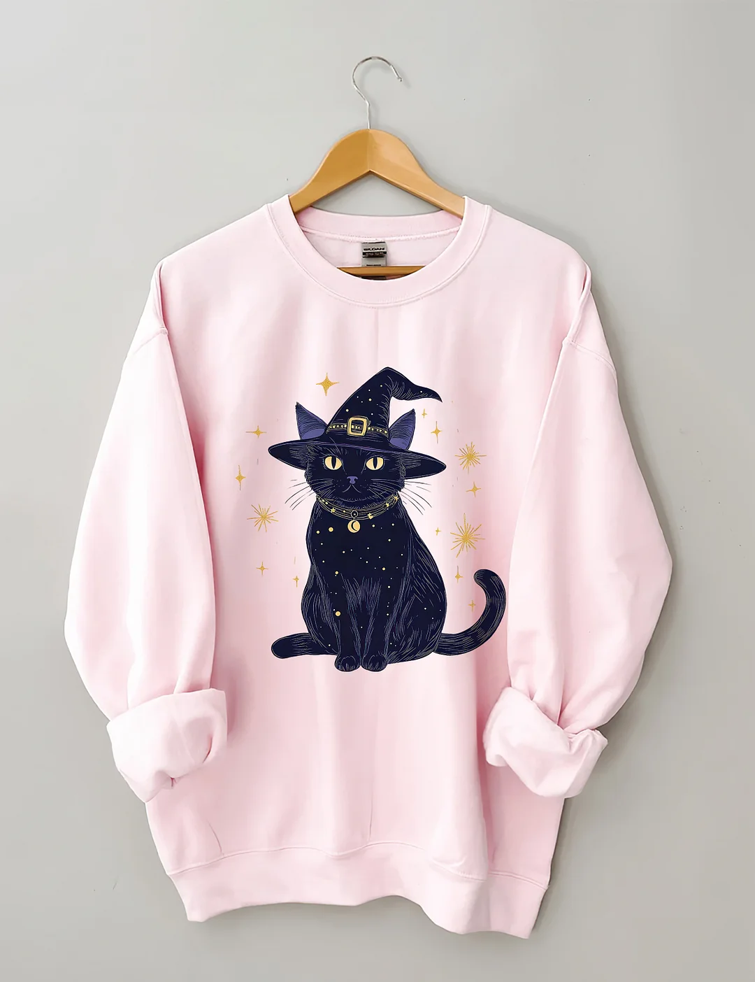 Halloween Witch Kitten Sweatshirt