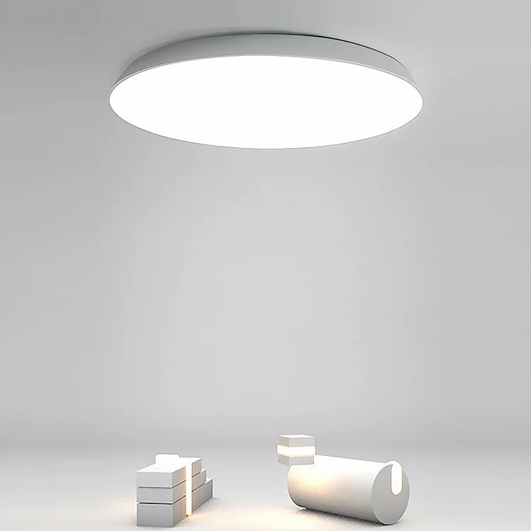 Simple Bowl Shaped Iron Acrylic Flush Mount Light for Study Living room Bedroom - Appledas