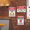 3pcs - Dog Warning- Vintage Metal  Signs(8*12Inch)