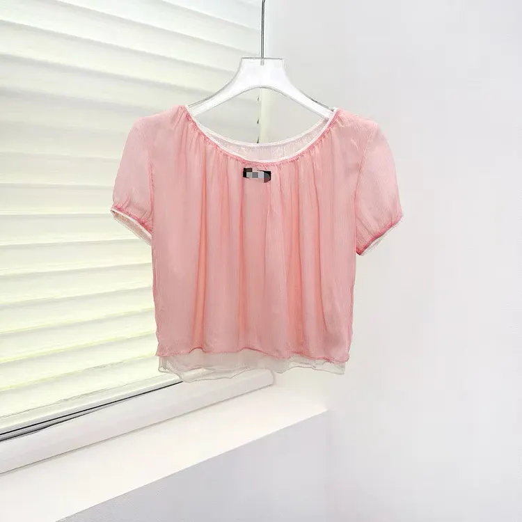 Summer Skirt Set  O-neck Short Sleeve Top  Women's 2-piece Set