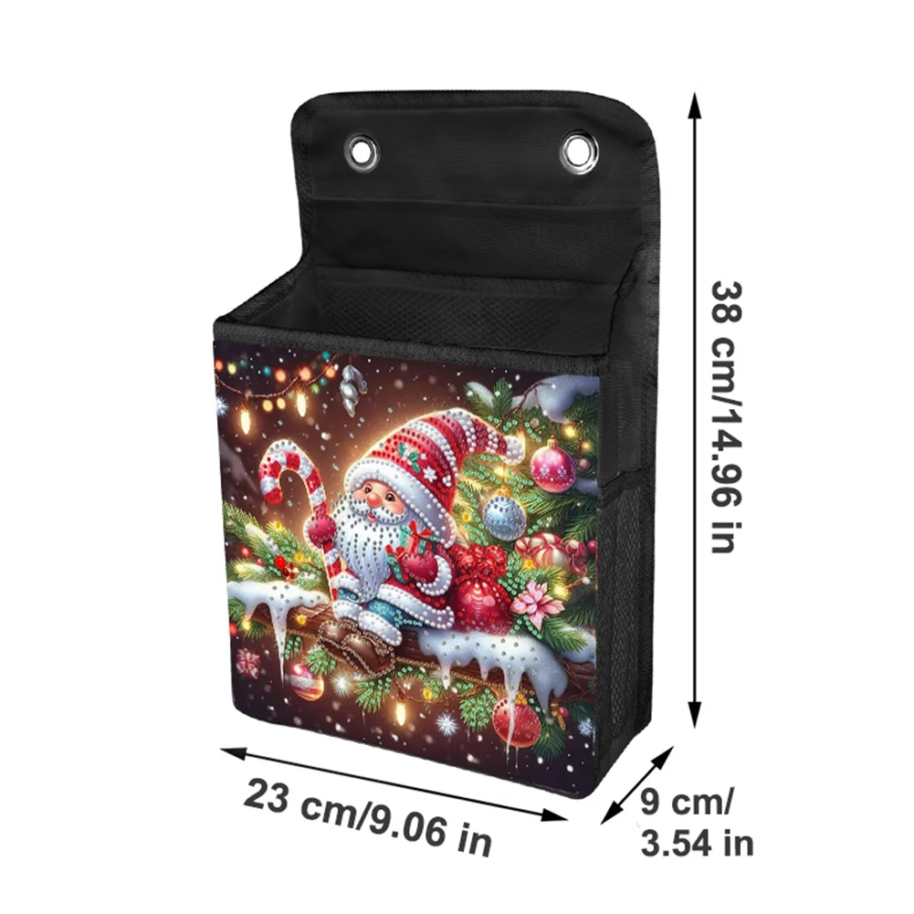 5D DIY Christmas Gnome Diamond Painting Hanging Storage Bag Diamond Art Organizer Box Home Decor 