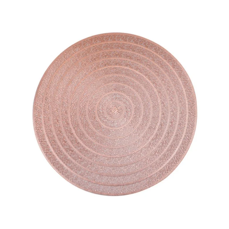 INS Nordic PVC Placemat Round Dining Table Mats Hotal Restaurant Steak Pad Kitchen Decor No Slip Insulation Pads Tea Cup Coaster