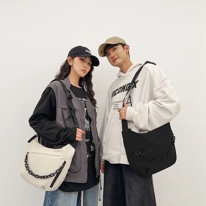 Unisex Nylon Solid Color Classic Style Sewing Thread Chain Zipper Mountaineering Bag