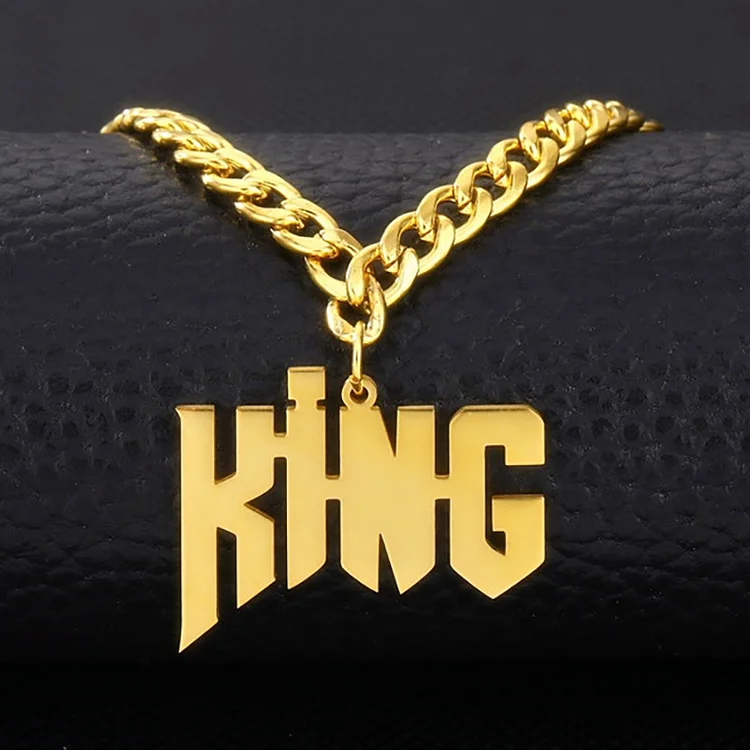 Custom Name Pendant Nameplate Necklace Jewelry