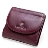 Fashion top layer cowhide ladies wallet trend small card holder