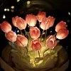 Artificial Tulip Flower Night Light Bedside Lamp LED Night Lamp Christmas Gifts