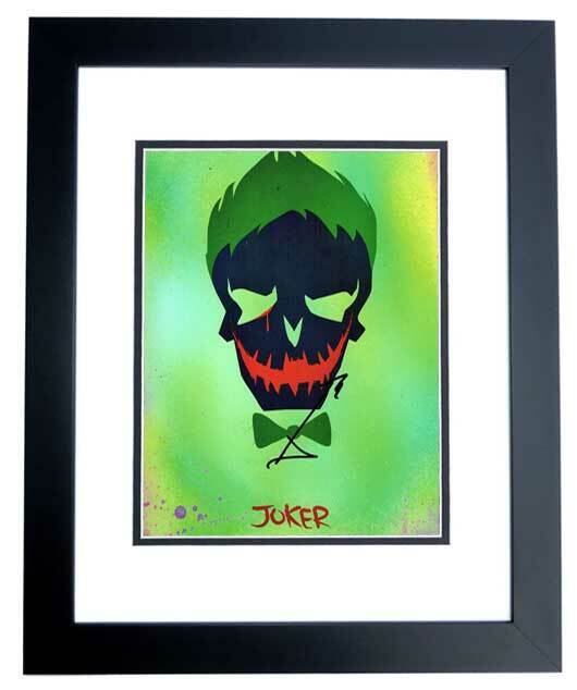 Jared Leto Signed - Autographed Suicide Squad 8x10 inch Photo Poster painting FRAMED - The Joker