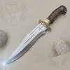 Loveck&yacute; nůž s dřevěnou rukojet&iacute; - DK-054 nůž na přežit&iacute;