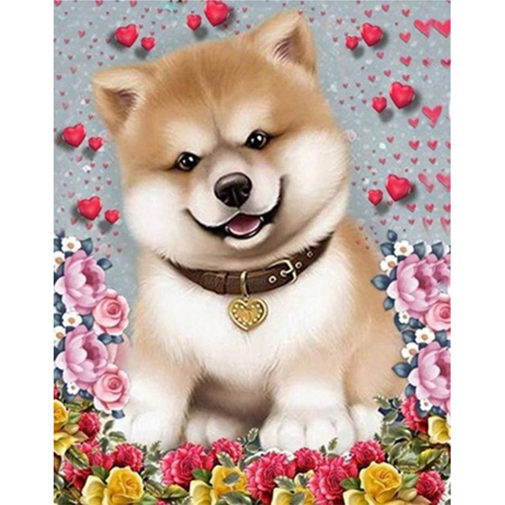 

Puppy with Collar - Round Drill Diamond Painting - 30*40CM, 501 Original