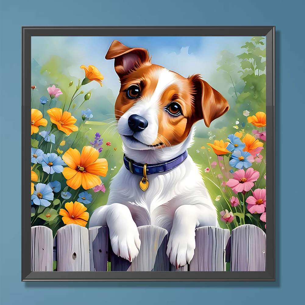 Diamond Painting - Full Round Drill - Dog(Canvas|30*30cm)