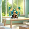 DIY Peacock Elf Special Shaped Diamond Painting Desktop Ornaments