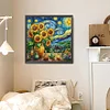 Diamond Painting-DIY Full Round Drill Stained Glass Art Sunflower