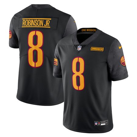 Men's Washington Commanders #8 Brian Robinson Jr.  Black Vapor Untouchable Limited Jersey