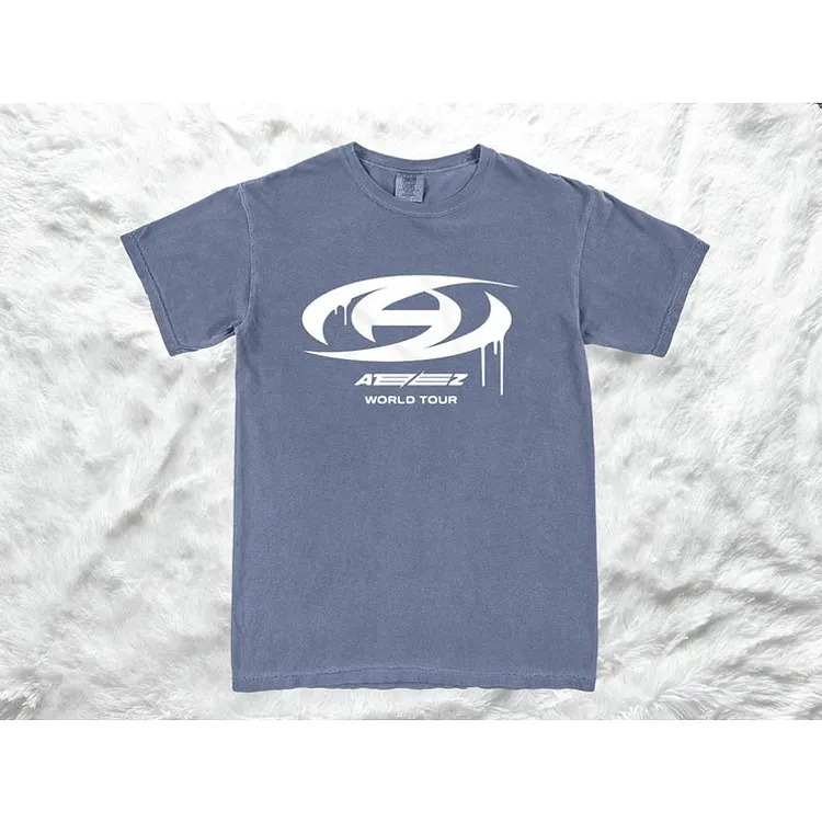 【入手困難】ATEEZ★エイティーズ★WORLD TOUR★プリント★tシャツ ATEEZ 2022 World Tour The Fellowship : Break the Wall T-shirt