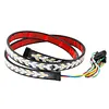 Truck Tailgate Strip Light Waterproof Red Amber Turn Signal Lighting Strips with 4-Pin Connector for Pickup Trucks SUV Car Work