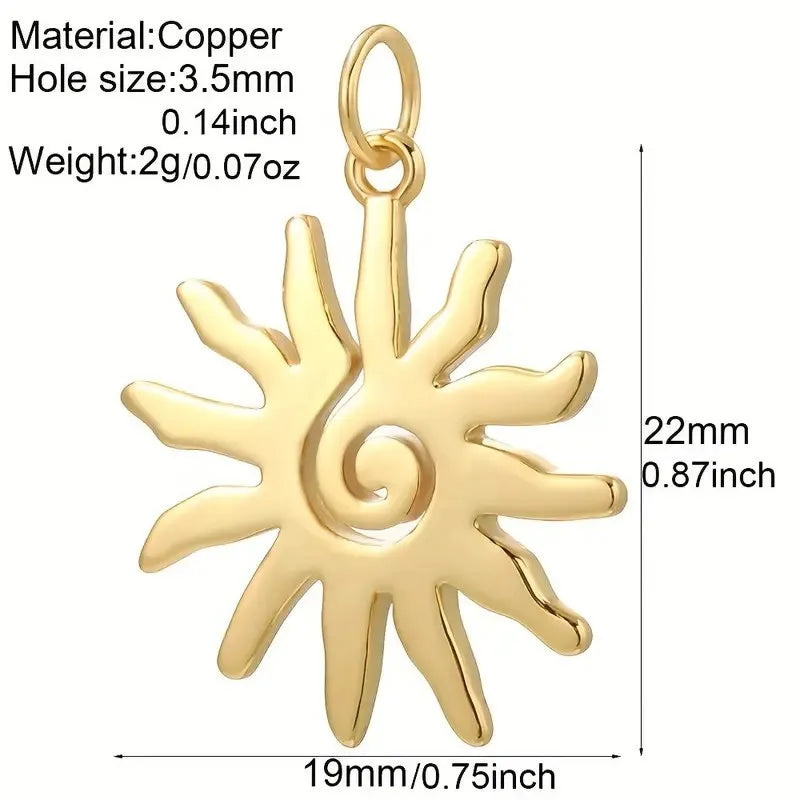 1 Piece 16 * 21mm Hole 3~3.9mm Copper Zircon 18K Gold Plated Angel Star Heart Shape Polished Pendant Jewelry Accessories