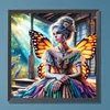 Diamond Painting-DIY Full Round Drill Garden Butterfly Fairy