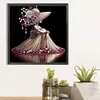 Elegante Dame - speziell geformte Diamond Painting - 30*30cm