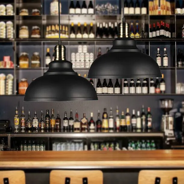 Wrought Iron Retro Chandelier Industrial Style Single Head Pendant Lamp