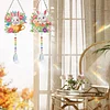 2pcs Flower Bunny Diamond Painting Double-sided Crystal Window Suncatcher Craft Set Birthday Gifts Home Garden Decor Hanging Kit