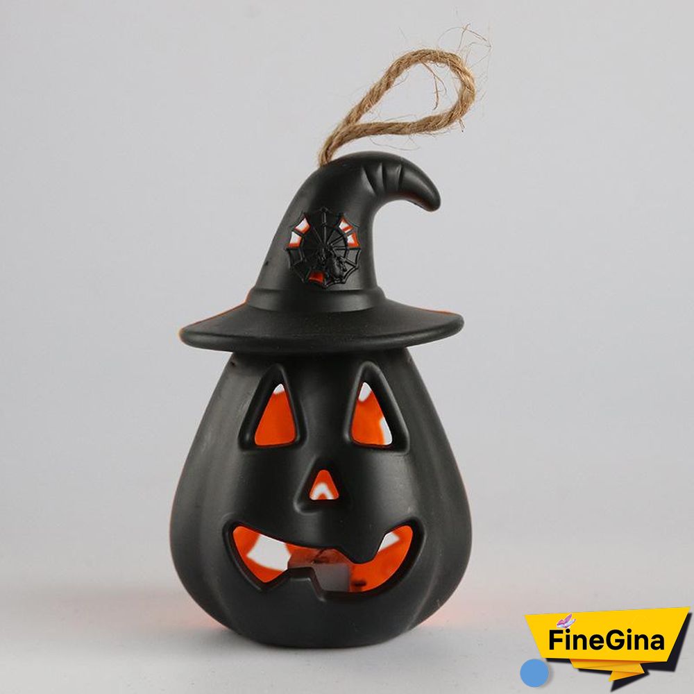 Skeleton Designed Halloween Gradient Color Pumpkin Lights