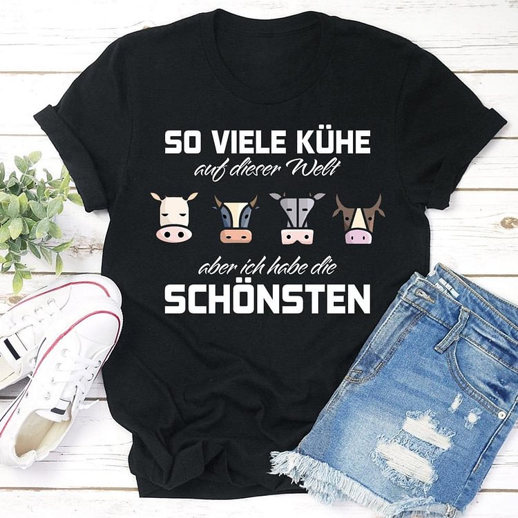 ANB - Cow gift for farmer Retro Tee -05997