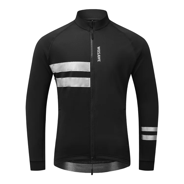 Men's Windproof Bicycle Thermal Fleece Softshell Jacket 