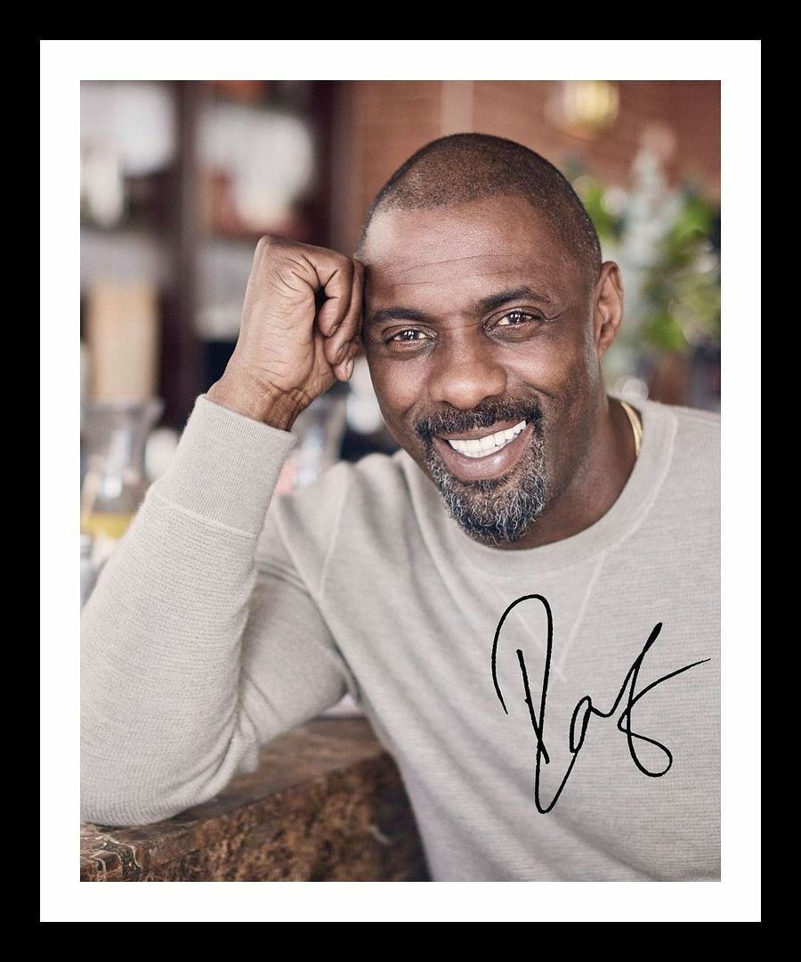 Idris Elba Autograph Signed & Framed Photo Poster painting