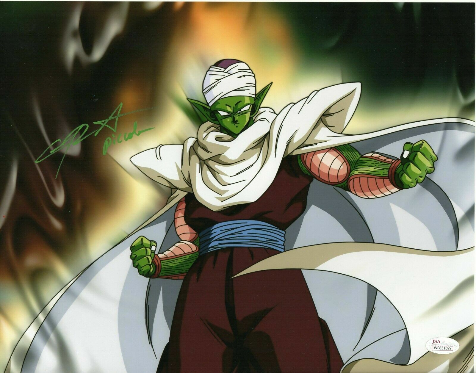 Chris Sabat signed Dragon Ball Z Piccolo 11x14 autographed Photo Poster painting JSA COA