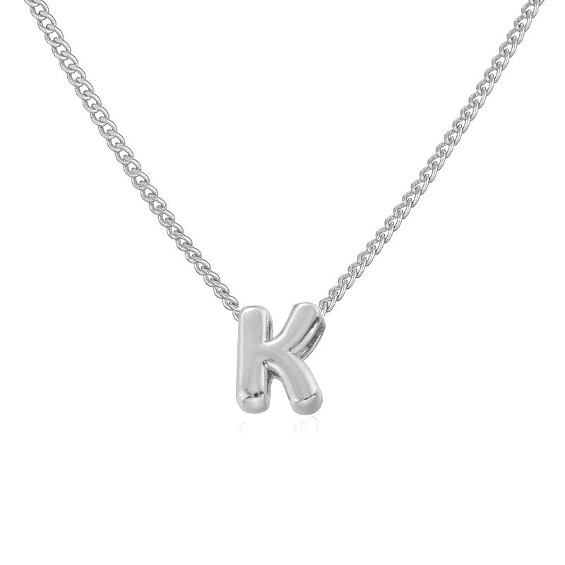 Copper 18K Gold Plated Letter Necklace