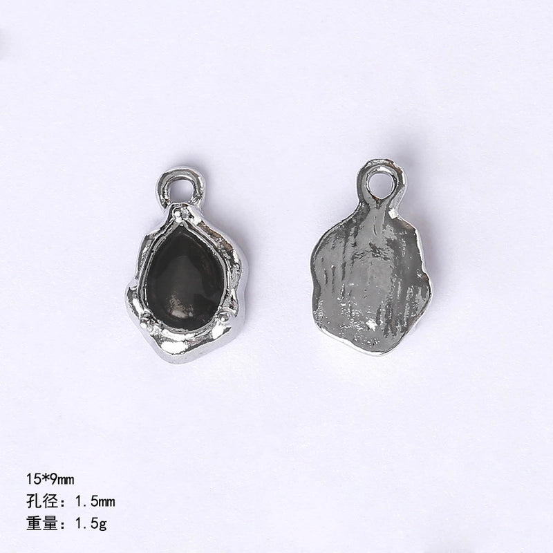 20 PCS/Package 22 * 9mm Alloy Cherry Heart Shape Rose Pendant Jewelry Accessories