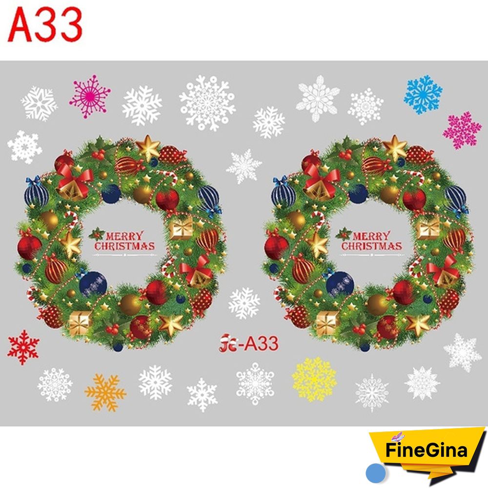 Christmas Decoration Glueless Static Window Sticker