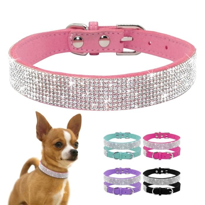 Elegant Crystal Dog Collar
