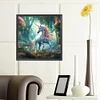 (40*40cm)Forest Unicorn - Full Round Drill Diamond Painting