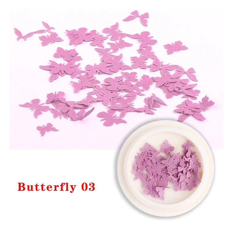 Spring Summer Flower Nail Decoration Wood Pulp Paper Mini Daisy Simulation Flower Butterfly Fashion DIY Nail Art Design Charm