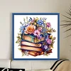 Flowers And Books-11CT Stamped Cross Stitch 40*40cm/15.75*15.75in
