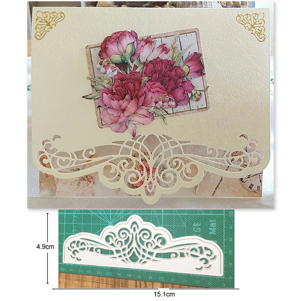 2021 New Dies Metal Cutting Dies Cut Die Mold Heart Stars Border Decoration Scrapbook Dies Knife Mould Blade Punch Stencils Dies