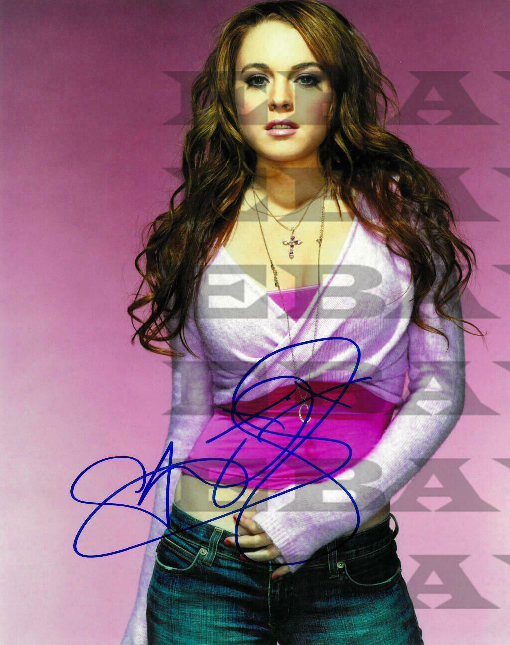 Lindsay Lohan Autographed Signed 8x10 Photo Poster painting Reprint