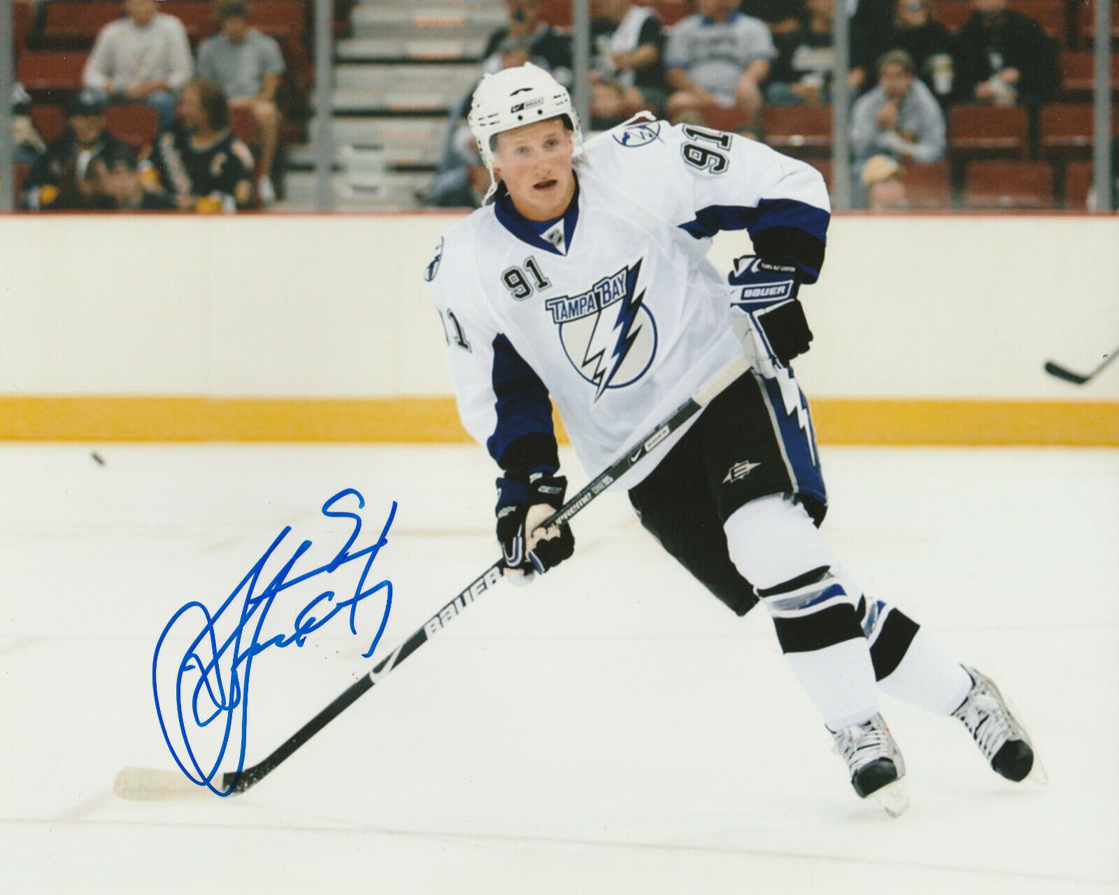 STEVEN STAMKOS SIGNED TAMPA BAY LIGHTNING 8x10 Photo Poster painting #1 Autograph