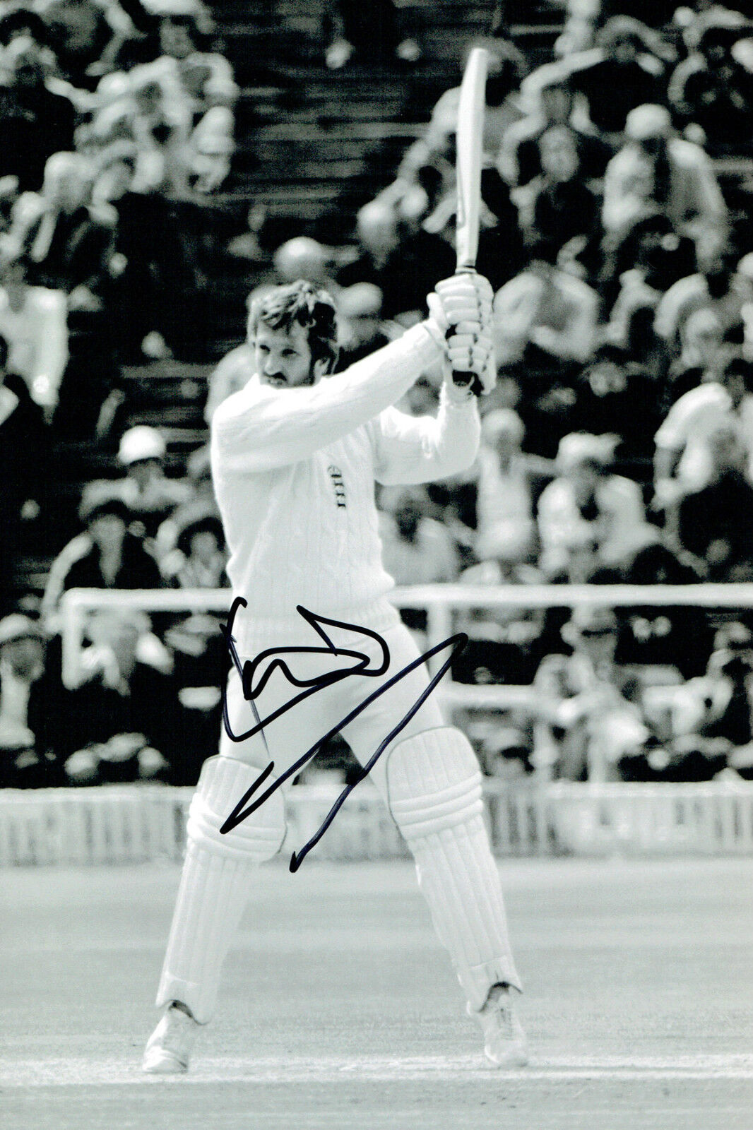 Ian BOTHAM Signed Autograph 12X8 Cricket Photo Poster painting England Batsman AFTAL COA RARE