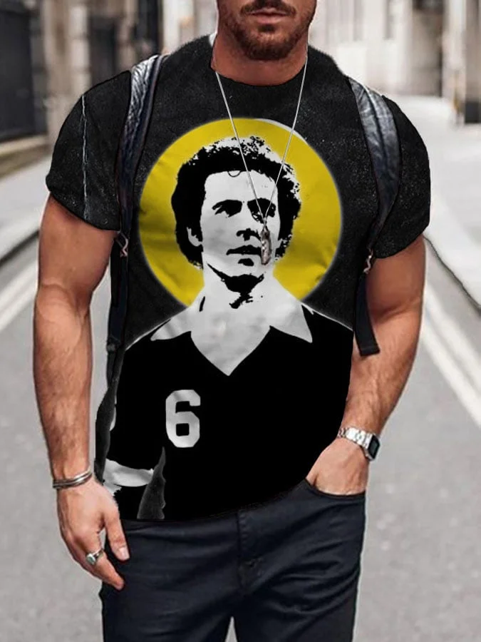 Men's RIP Beckenbauer Print T-Shirt