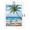 (Stamped/Counted) Beach - 11CT Cross Stitch 46*36cm/18.11*14.17in(Brand)