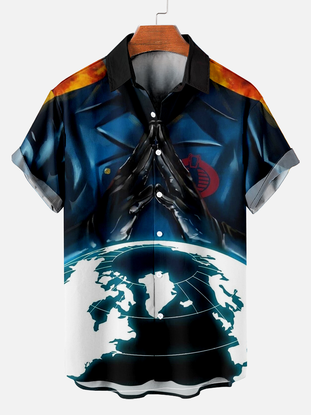 Men's Retro Classic Movie Character Clothing Short Sleeve Shirt PLUSCLOTHESMAN