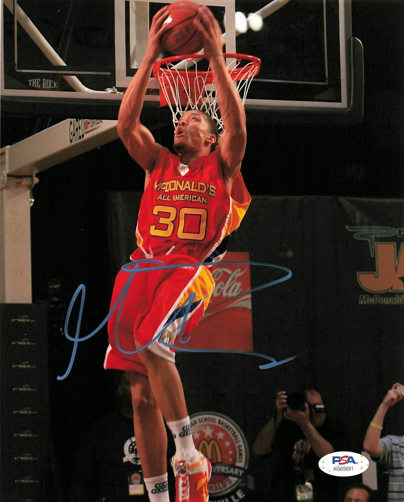 Michael Beasley signed 8x10 Photo Poster painting PSA/DNA Los Angeles Lakers Autographed