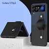 Fashion Colorblock Wristband Holder Phone Case For Samsung Galaxy Z Flip 3 5G