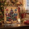 (20x20cm)Nutcrackers DIY Pearl Painting Art With Inner Wooden Framed Kit
